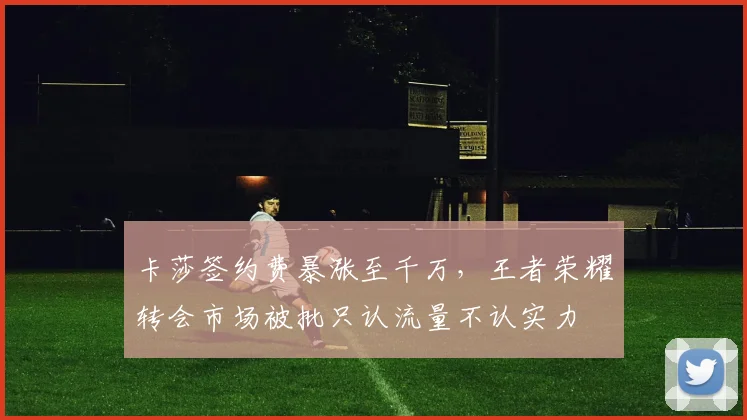 卡莎签约费暴涨至千万，王者荣耀转会市场被批只认流量不认实力